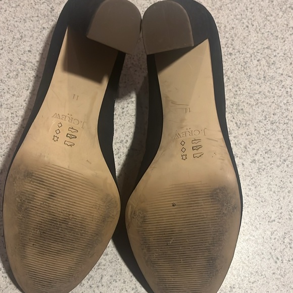Jcrew black suede round to pump size 11 - Picture 5 of 7